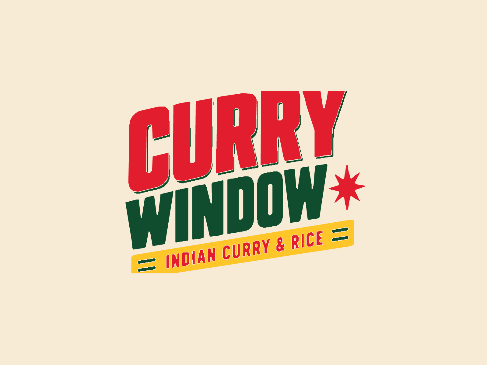 Curry Window, Indian curry and rice